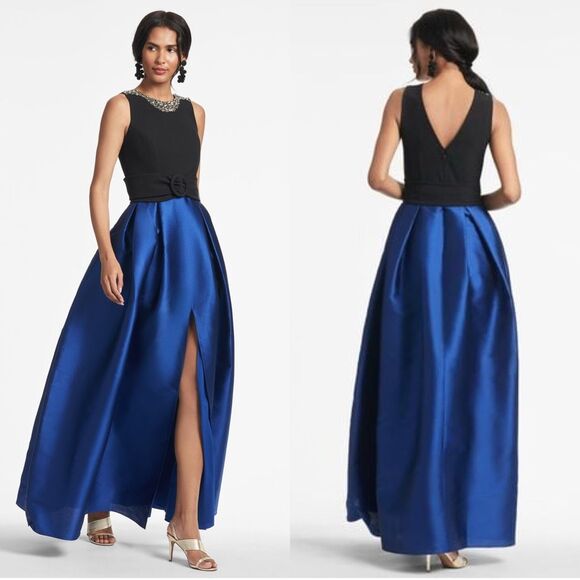 NWT Sachin & Babi Women's Blue Monica Gown Size 6 $1095 - Picture 1 of 8